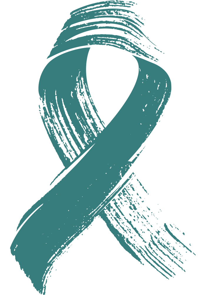 Teal Cancer Ribbon